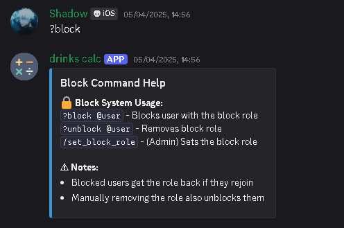 block system